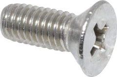 Value Collection - #10-32 UNF, 1/2" OAL Phillips Drive Machine Screw - Flat Head, Grade 18-8 Stainless Steel, Uncoated, Without Washer - Benchmark Tooling