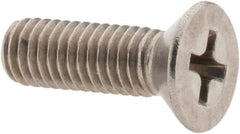 Value Collection - #10-32 UNF, 5/8" OAL Phillips Drive Machine Screw - Flat Head, Grade 18-8 Stainless Steel, Uncoated, Without Washer - Benchmark Tooling