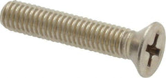 Value Collection - #10-32 UNF, 1" OAL Phillips Drive Machine Screw - Flat Head, Grade 18-8 Stainless Steel, Uncoated, Without Washer - Benchmark Tooling