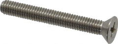 Value Collection - #10-32 UNF, 1-1/2" OAL Phillips Drive Machine Screw - Flat Head, Grade 18-8 Stainless Steel, Uncoated, Without Washer - Benchmark Tooling