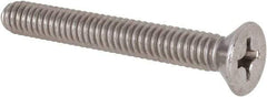 Value Collection - 1/4-20 UNC, 2" OAL Phillips Drive Machine Screw - Flat Head, Grade 18-8 Stainless Steel, Uncoated, Without Washer - Benchmark Tooling