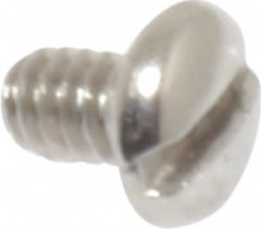 Value Collection - #2-56 UNC, 1/8" Length Under Head Slotted Drive Machine Screw - Pan Head, Grade 18-8 Stainless Steel, Uncoated, Without Washer - Benchmark Tooling