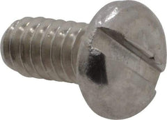 Value Collection - #2-56 UNC, 3/16" Length Under Head Slotted Drive Machine Screw - Pan Head, Grade 18-8 Stainless Steel, Uncoated, Without Washer - Benchmark Tooling