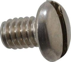 Value Collection - #8-32 UNC, 1/4" Length Under Head Slotted Drive Machine Screw - Pan Head, Grade 18-8 Stainless Steel, Uncoated, Without Washer - Benchmark Tooling