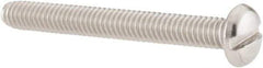 Value Collection - #8-32 UNC, 1-1/2" Length Under Head Slotted Drive Machine Screw - Pan Head, Grade 18-8 Stainless Steel, Uncoated, Without Washer - Benchmark Tooling