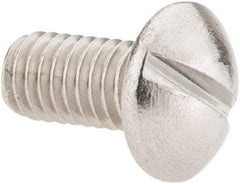 Value Collection - #10-32 UNF, 3/8" Length Under Head Slotted Drive Machine Screw - Pan Head, Grade 18-8 Stainless Steel, Uncoated, Without Washer - Benchmark Tooling