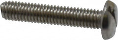 Value Collection - #10-32 UNF, 1" Length Under Head Slotted Drive Machine Screw - Pan Head, Grade 18-8 Stainless Steel, Uncoated, Without Washer - Benchmark Tooling