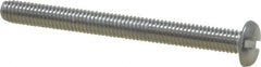 Value Collection - #10-32 UNF, 2" Length Under Head Slotted Drive Machine Screw - Pan Head, Grade 18-8 Stainless Steel, Uncoated, Without Washer - Benchmark Tooling