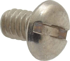 Value Collection - 1/4-20 UNC, 3/8" Length Under Head Slotted Drive Machine Screw - Pan Head, Grade 18-8 Stainless Steel, Uncoated, Without Washer - Benchmark Tooling