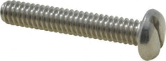 Value Collection - 1/4-20 UNC, 1-1/2" Length Under Head Slotted Drive Machine Screw - Pan Head, Grade 18-8 Stainless Steel, Uncoated, Without Washer - Benchmark Tooling