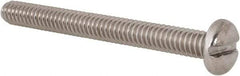 Value Collection - 1/4-20 UNC, 2-1/2" Length Under Head Slotted Drive Machine Screw - Pan Head, Grade 18-8 Stainless Steel, Uncoated, Without Washer - Benchmark Tooling