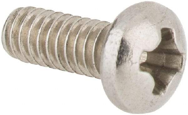 Value Collection - #2-56 UNC, 1/4" Length Under Head Phillips Drive Machine Screw - Pan Head, Grade 18-8 Stainless Steel, Uncoated, Without Washer - Benchmark Tooling