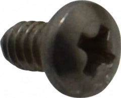 Value Collection - #4-40 UNC, 3/16" Length Under Head Phillips Drive Machine Screw - Pan Head, Grade 18-8 Stainless Steel, Uncoated, Without Washer - Benchmark Tooling