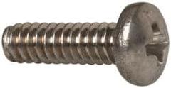 Value Collection - #4-40 UNC, 3/8" Length Under Head Phillips Drive Machine Screw - Pan Head, Grade 18-8 Stainless Steel, Uncoated, Without Washer - Benchmark Tooling