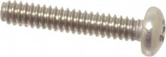 Value Collection - #4-40 UNC, 5/8" Length Under Head Phillips Drive Machine Screw - Pan Head, Grade 18-8 Stainless Steel, Uncoated, Without Washer - Benchmark Tooling