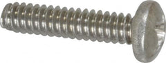 Value Collection - #6-32 UNC, 5/8" Length Under Head Phillips Drive Machine Screw - Pan Head, Grade 18-8 Stainless Steel, Uncoated, Without Washer - Benchmark Tooling