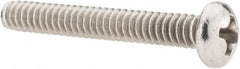Value Collection - #6-32 UNC, 1" Length Under Head Phillips Drive Machine Screw - Pan Head, Grade 18-8 Stainless Steel, Uncoated, Without Washer - Benchmark Tooling