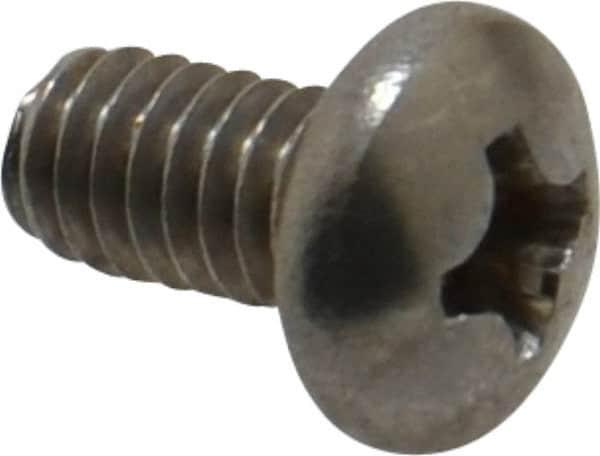 Value Collection - #8-32 UNC, 5/16" Length Under Head Phillips Drive Machine Screw - Pan Head, Grade 18-8 Stainless Steel, Uncoated, Without Washer - Benchmark Tooling