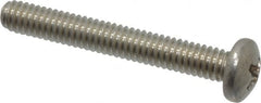 Value Collection - #8-32 UNC, 1-1/4" Length Under Head Phillips Drive Machine Screw - Pan Head, Grade 18-8 Stainless Steel, Uncoated, Without Washer - Benchmark Tooling