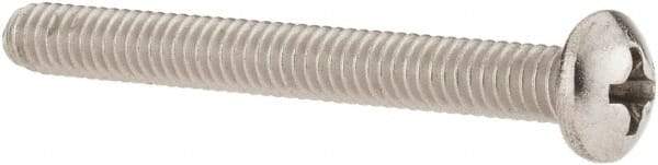 Value Collection - #8-32 UNC, 1-1/2" Length Under Head Phillips Drive Machine Screw - Pan Head, Grade 18-8 Stainless Steel, Uncoated, Without Washer - Benchmark Tooling