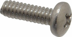 Value Collection - #10-24 UNC, 5/8" Length Under Head Phillips Drive Machine Screw - Pan Head, Grade 18-8 Stainless Steel, Uncoated, Without Washer - Benchmark Tooling