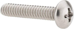 Value Collection - #10-24 UNC, 1" Length Under Head Phillips Drive Machine Screw - Pan Head, Grade 18-8 Stainless Steel, Uncoated, Without Washer - Benchmark Tooling
