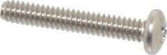 Value Collection - #10-24 UNC, 1-1/4" Length Under Head Phillips Drive Machine Screw - Pan Head, Grade 18-8 Stainless Steel, Uncoated, Without Washer - Benchmark Tooling