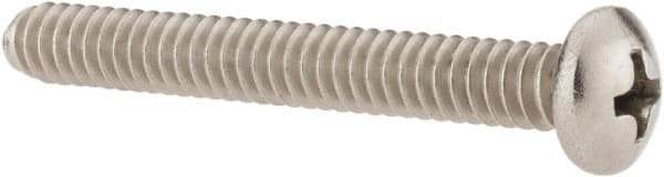 Value Collection - #10-24 UNC, 1-1/2" Length Under Head Phillips Drive Machine Screw - Pan Head, Grade 18-8 Stainless Steel, Uncoated, Without Washer - Benchmark Tooling