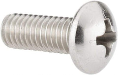 Value Collection - #10-32 UNF, 1/2" Length Under Head Phillips Drive Machine Screw - Pan Head, Grade 18-8 Stainless Steel, Uncoated, Without Washer - Benchmark Tooling