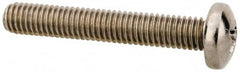Value Collection - #10-32 UNF, 1-1/4" Length Under Head Phillips Drive Machine Screw - Pan Head, Grade 18-8 Stainless Steel, Uncoated, Without Washer - Benchmark Tooling