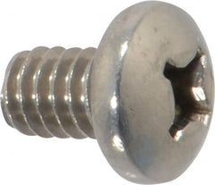 Value Collection - 1/4-20 UNC, 3/8" Length Under Head Phillips Drive Machine Screw - Pan Head, Grade 18-8 Stainless Steel, Uncoated, Without Washer - Benchmark Tooling