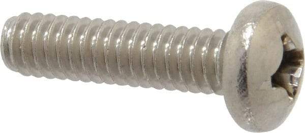 Value Collection - 1/4-20 UNC, 1" Length Under Head Phillips Drive Machine Screw - Pan Head, Grade 18-8 Stainless Steel, Uncoated, Without Washer - Benchmark Tooling