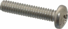 Value Collection - 1/4-20 UNC, 1-1/4" Length Under Head Phillips Drive Machine Screw - Pan Head, Grade 18-8 Stainless Steel, Uncoated, Without Washer - Benchmark Tooling