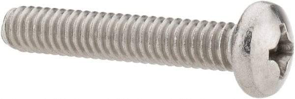 Value Collection - 1/4-20 UNC, 1-1/2" Length Under Head Phillips Drive Machine Screw - Pan Head, Grade 18-8 Stainless Steel, Uncoated, Without Washer - Benchmark Tooling