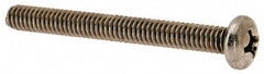 Value Collection - 1/4-20 UNC, 2-1/2" Length Under Head Phillips Drive Machine Screw - Pan Head, Grade 18-8 Stainless Steel, Uncoated, Without Washer - Benchmark Tooling