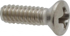 Value Collection - #4-40 UNC, 3/8" OAL Phillips Drive Machine Screw - Oval Head, Grade 18-8 Stainless Steel, Uncoated, Without Washer - Benchmark Tooling