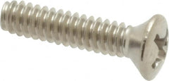 Value Collection - #6-32 UNC, 5/8" OAL Phillips Drive Machine Screw - Oval Head, Grade 18-8 Stainless Steel, Uncoated, Without Washer - Benchmark Tooling