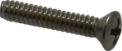 Value Collection - #6-32 UNC, 3/4" OAL Phillips Drive Machine Screw - Oval Head, Grade 18-8 Stainless Steel, Uncoated, Without Washer - Benchmark Tooling