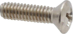 Value Collection - #8-32 UNC, 5/8" OAL Phillips Drive Machine Screw - Oval Head, Grade 18-8 Stainless Steel, Uncoated, Without Washer - Benchmark Tooling