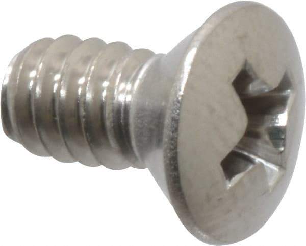 Value Collection - #10-24 UNC, 3/8" OAL Phillips Drive Machine Screw - Oval Head, Grade 18-8 Stainless Steel, Uncoated, Without Washer - Benchmark Tooling