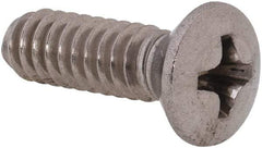 Value Collection - #10-24 UNC, 5/8" OAL Phillips Drive Machine Screw - Oval Head, Grade 18-8 Stainless Steel, Uncoated, Without Washer - Benchmark Tooling