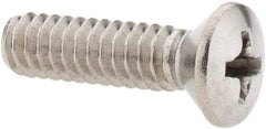 Value Collection - #10-24 UNC, 3/4" OAL Phillips Drive Machine Screw - Oval Head, Grade 18-8 Stainless Steel, Uncoated, Without Washer - Benchmark Tooling