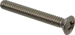 Value Collection - #10-24 UNC, 1-1/2" OAL Phillips Drive Machine Screw - Oval Head, Grade 18-8 Stainless Steel, Uncoated, Without Washer - Benchmark Tooling