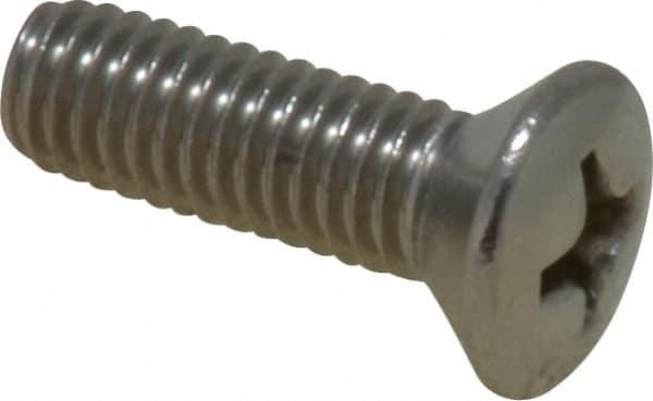Value Collection - #10-32 UNF, 5/8" OAL Phillips Drive Machine Screw - Oval Head, Grade 18-8 Stainless Steel, Uncoated, Without Washer - Benchmark Tooling