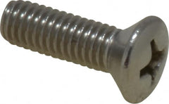 Value Collection - #10-32 UNF, 5/8" OAL Phillips Drive Machine Screw - Oval Head, Grade 18-8 Stainless Steel, Uncoated, Without Washer - Benchmark Tooling