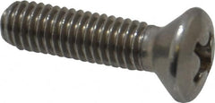 Value Collection - #10-32 UNF, 3/4" OAL Phillips Drive Machine Screw - Oval Head, Grade 18-8 Stainless Steel, Uncoated, Without Washer - Benchmark Tooling