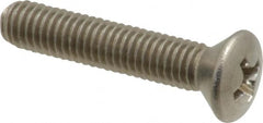 Value Collection - #10-32 UNF, 1" OAL Phillips Drive Machine Screw - Oval Head, Grade 18-8 Stainless Steel, Uncoated, Without Washer - Benchmark Tooling