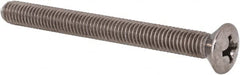 Value Collection - #10-32 UNF, 2" OAL Phillips Drive Machine Screw - Oval Head, Grade 18-8 Stainless Steel, Uncoated, Without Washer - Benchmark Tooling