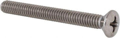 Value Collection - 1/4-20 UNC, 2-1/2" OAL Phillips Drive Machine Screw - Oval Head, Grade 18-8 Stainless Steel, Uncoated, Without Washer - Benchmark Tooling