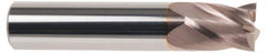 SGS - 5/8", 3/4" LOC, 5/8" Shank Diam, 3" OAL, 4 Flute, Solid Carbide Square End Mill - Single End, TiCN Finish, Spiral Flute, 30° Helix, Centercutting, Right Hand Cut, Right Hand Flute, Series 16 - Benchmark Tooling